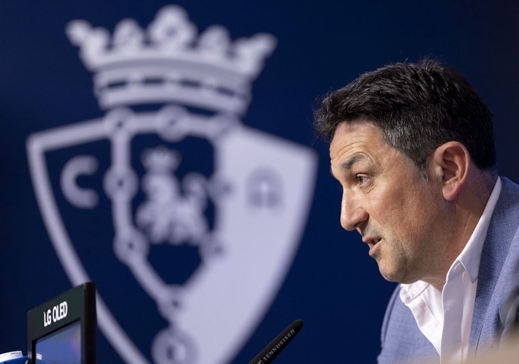 Braulio , director deportivo de Osasuna: «Es más difícil elegir al entrenador que a los jugadores»
