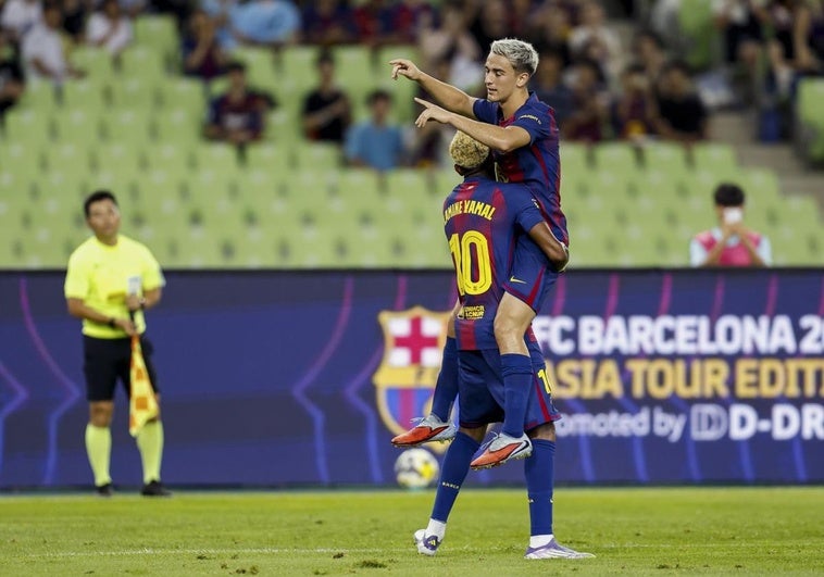 El Barcelona arrasa en su último amistoso en Asia