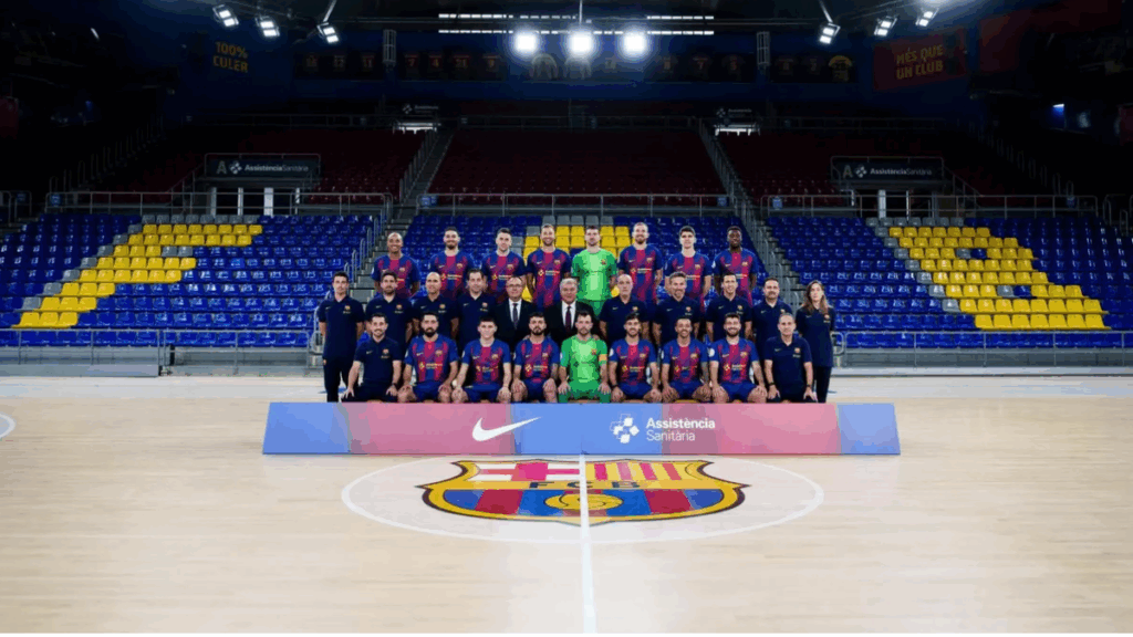 Mensaje ambicioso del Barça de fútbol sala tras la fotografía oficial del curso 2025-26 con Laporta