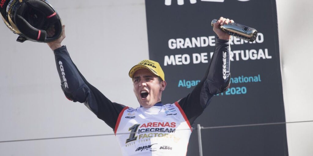 Albert Arenas, campeón del mundo de Moto3, anuncia en Portimao su adiós al Mundial
