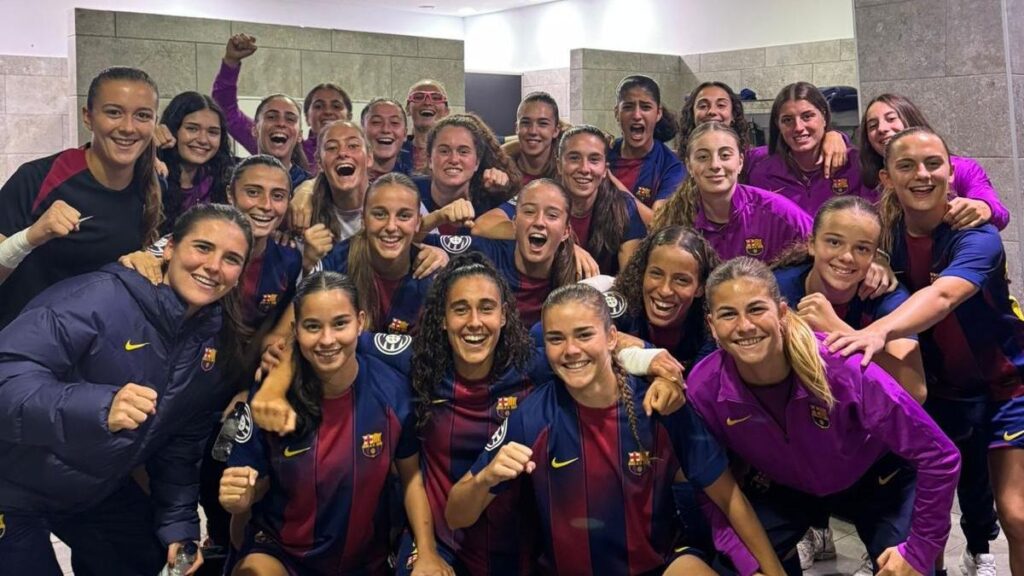 4-1: El filial del Barça femenino, líder tras arrollar al Oviedo