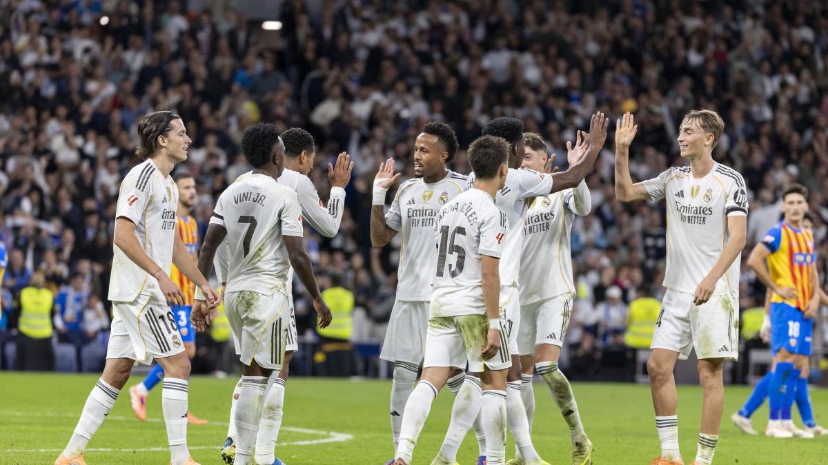 El Real Madrid logra la victoria ante el Valencia: así queda la clasificación de LaLiga EA Sports de fútbol