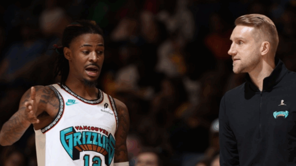 ¡Ja Morant y su entrenador se las tienen en el vestuario!