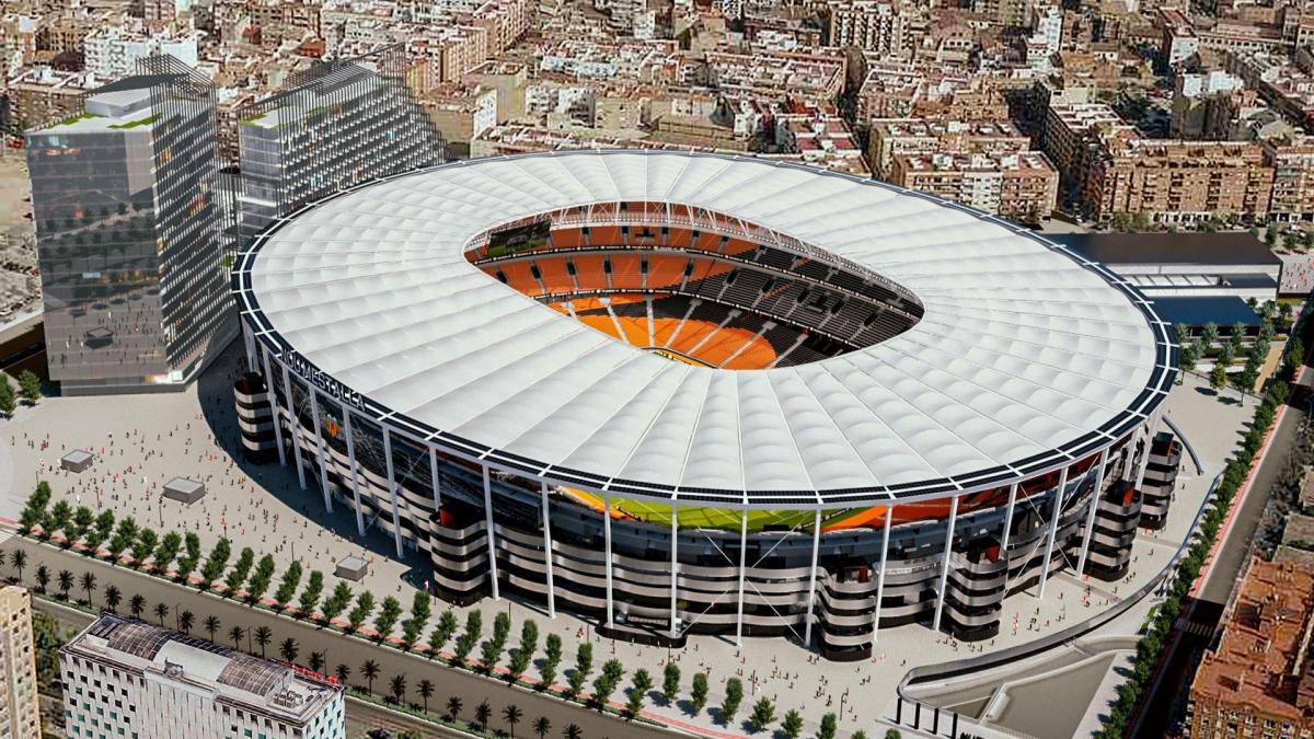 Así será la cubierta del Nou Mestalla
