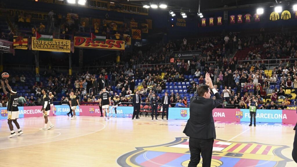 FC Barcelona - ASVEL Villeurbanne: las imágenes del retorno de Xavi Pascual al Palau