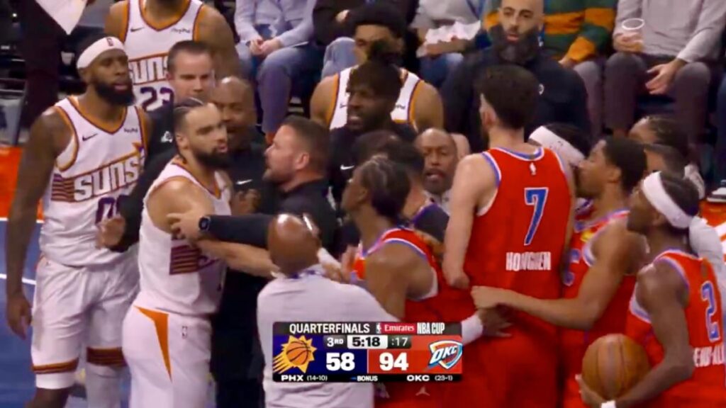 ¡Agresión y follón en la NBA!