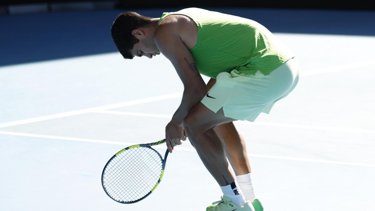 Alcaraz: "El estrés, el calor y los nervios han pasado factura, me levantaré tieso"