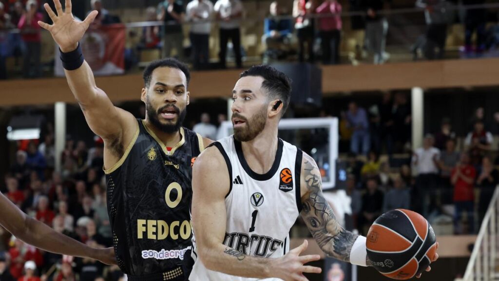 Así fue el triplazo de Vildoza a 4 segundos del final que dio el triunfo a la Virtus en Mónaco