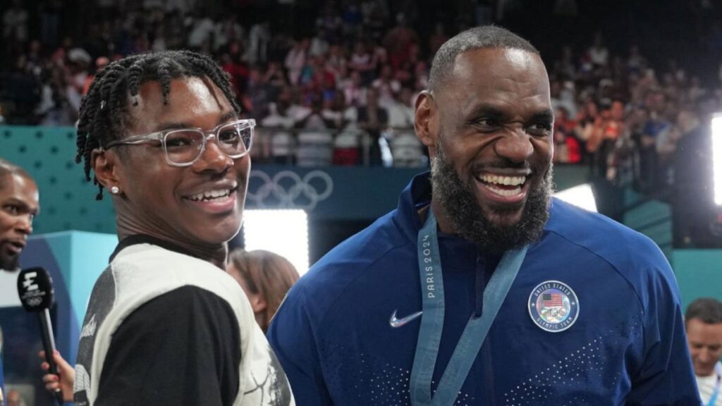 Bryce James, el otro hijo de LeBron elegible para el próximo draft: “Ha mostrado mucho progreso”