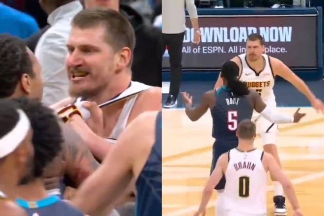 Nikola Jokic protagoniza una trifulca tras recibir una falta 'asesina'
