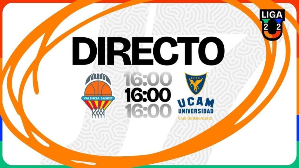 Valencia Basket - UCAM Murcia, Grupo A de la Liga U 2025-26, en streaming