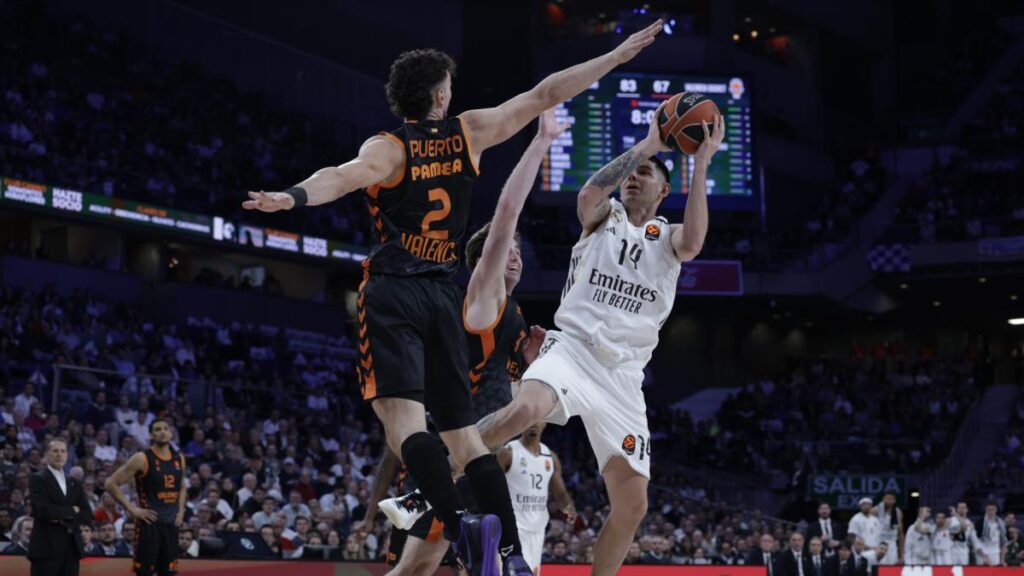 96-79: El Real Madrid gana la batalla europea en la visita del Valencia Basket