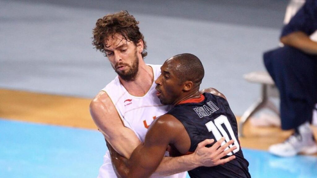 La NBA no olvida: Pau Gasol y el día que Kobe le noqueó en el España - USA. "No vas a hacer eso…"