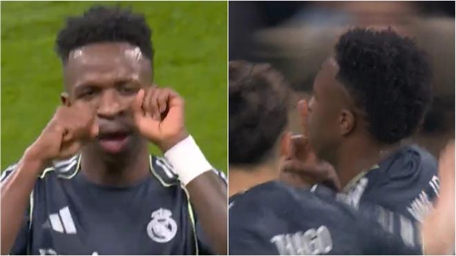 La provocación innecesaria de Vinicius: mandó a llorar y a callar en su celebración