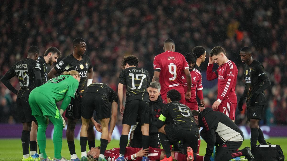 El Liverpool confirma que Ekitiké sufre una grave lesión en el tendón de Aquiles