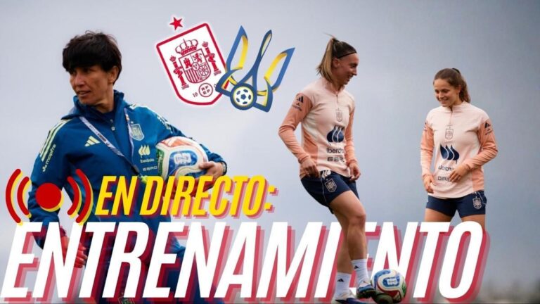 Sigue el entrenamiento de España, antes del partido ante Ucrania, en streaming