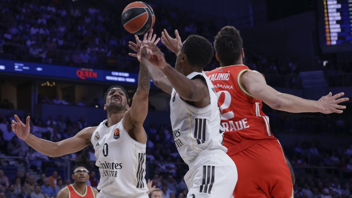 Real Madrid - Estrella Roja: resultado, resumen y clasificación de la Euroliga de baloncesto