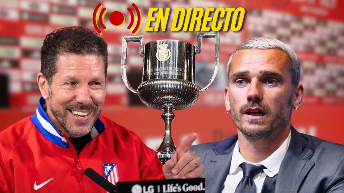 Sigue la rueda de prensa de Simeone y Griezmann previa a la final de la Copa del Rey
