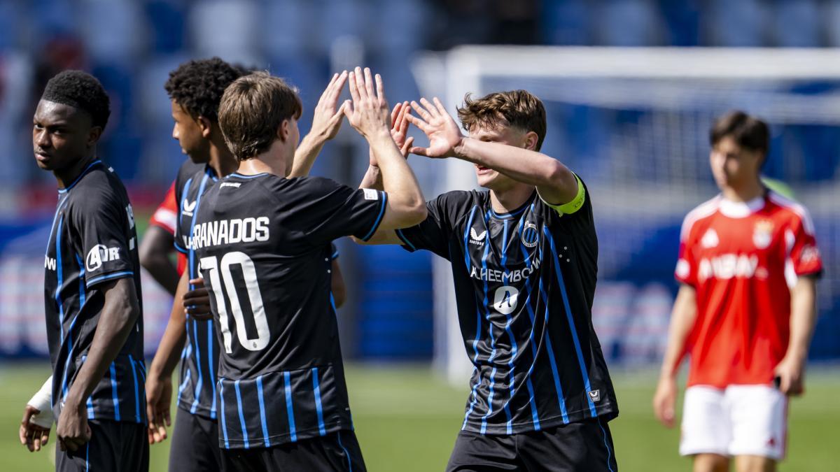 1-3: El Brujas derrota al Benfica y espera al Real Madrid o al PSG en la final de la Youth League