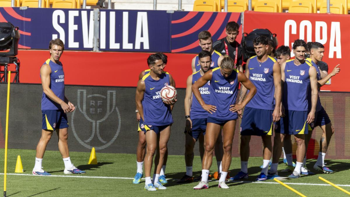 Así fue el último entrenamiento del Atlético