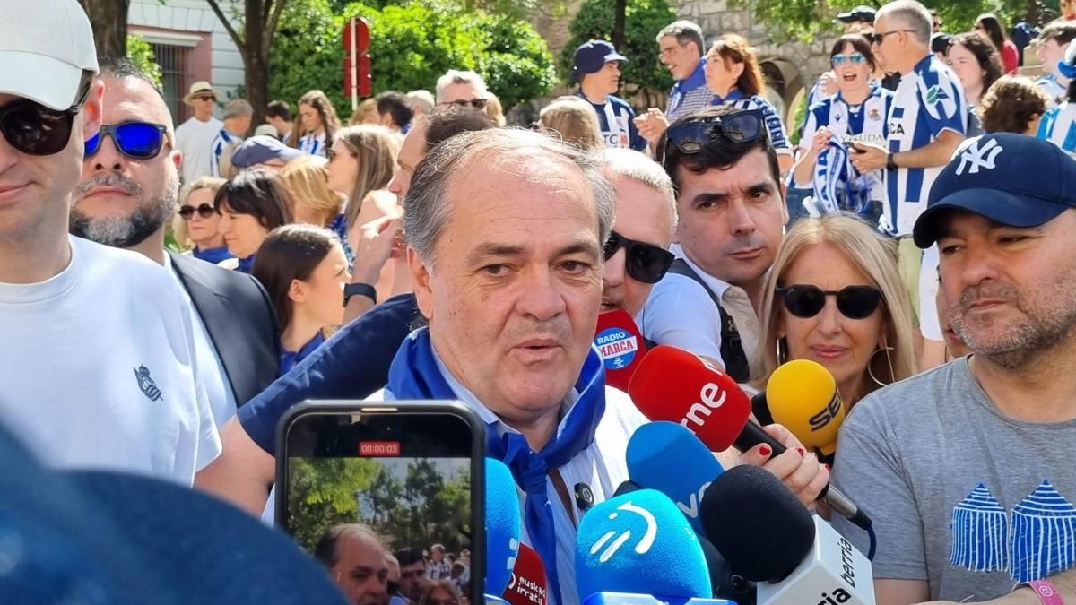 Aperribay: "Confío en la Real y creo que vamos a ganar; estoy emocionado pero tranquilo"