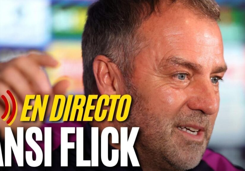 La rueda de prensa de Hansi Flick previa al partido contra el Celta, en streaming