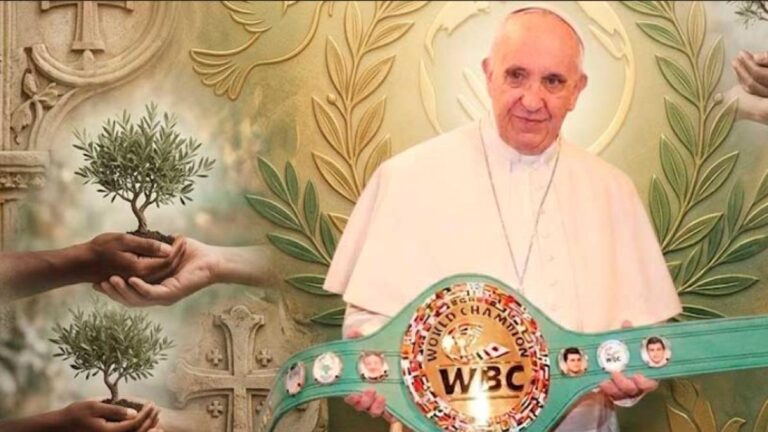 El mundo del boxeo honra la memoria del Papa Francisco