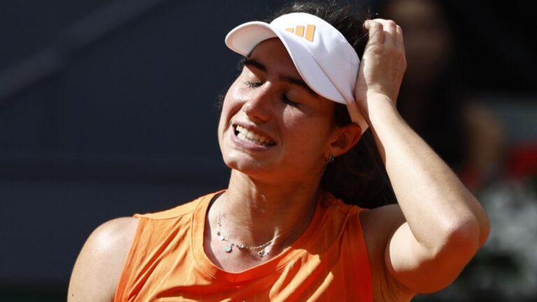 Se acabó el sueño de Carlota Martínez en el Mutua Madrid Open