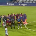 Así ha celebrado el Barça su 11ª Liga en el campo del Espanyol