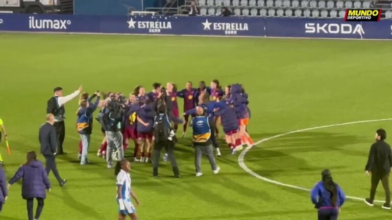 Así ha celebrado el Barça su 11ª Liga en el campo del Espanyol