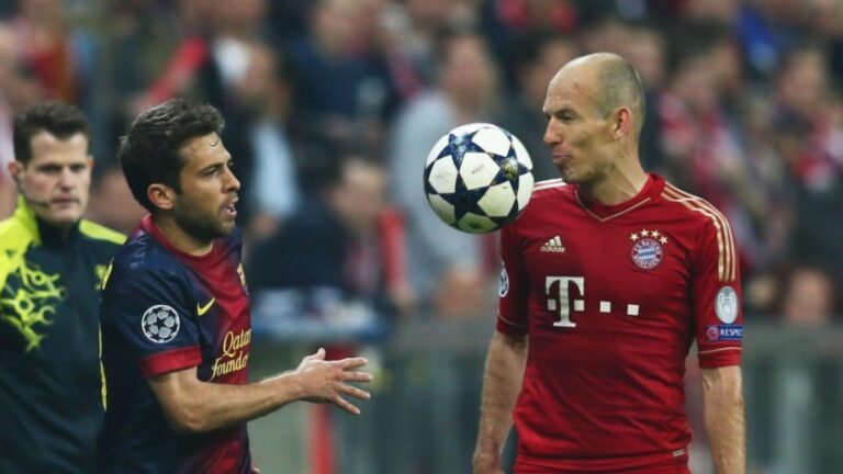 Castigado por hacer lo mismo que un jugador del Barça en el ridículo del 0-7 ante el Bayern