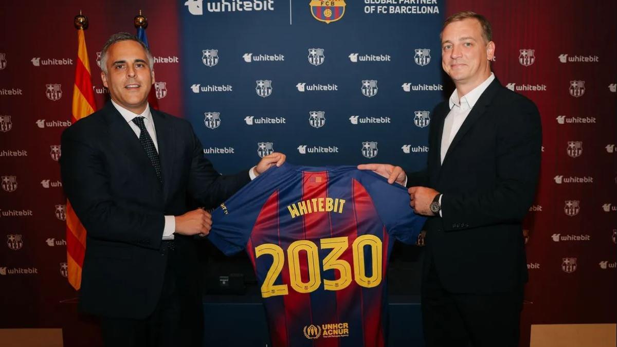 WhiteBIT amplía su patrocinio con el Barça cinco años