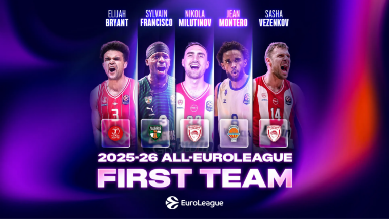 La Euroliga anuncia el equipo ideal de la temporada 2025/26