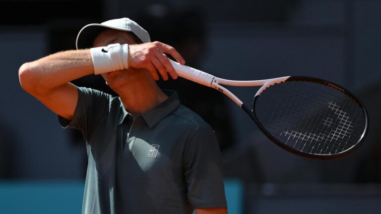 Susto con Sinner en Madrid mientras Alcaraz soltaba la bomba