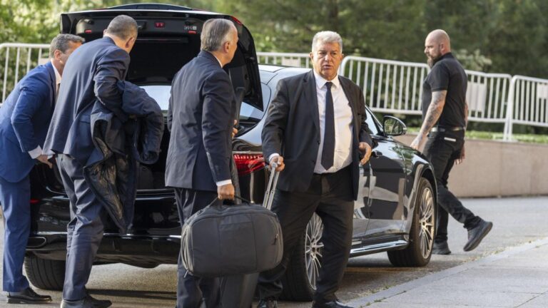 El Barça, con Laporta a la cabeza, ya está en Madrid para medirse al Getafe