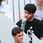 Carlos Alcaraz se deja ver en la Caja Mágica para apoyar a su hermano Jaime