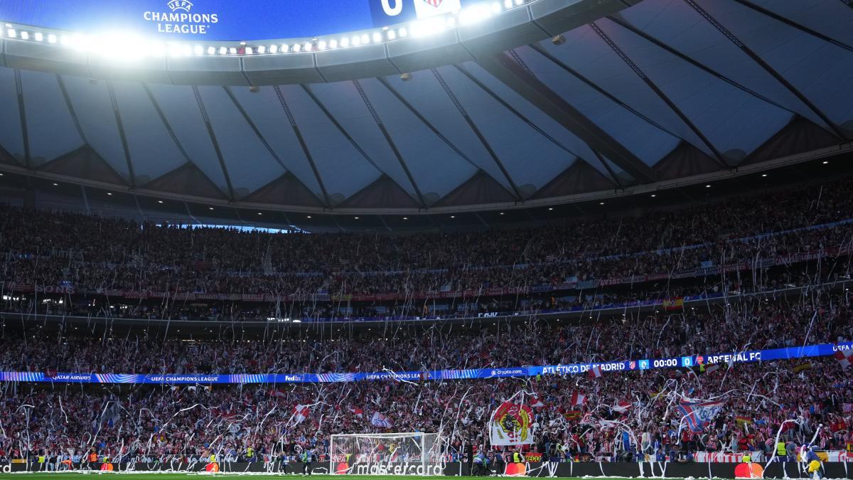 El ambiente del Metropolitano dio la vuelta al mundo y dejó alucinado a Mikel Arteta