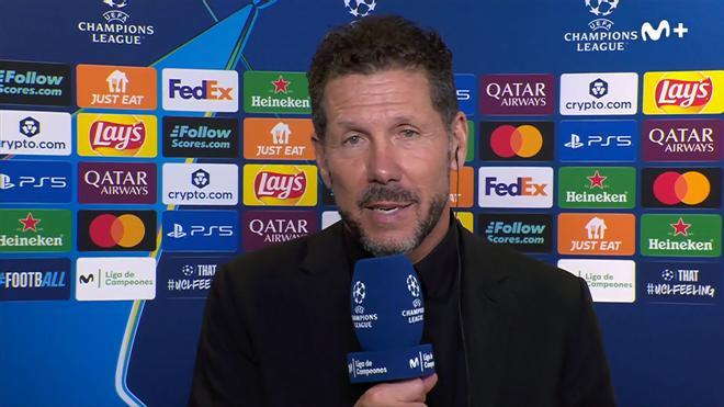 Simeone, emocionado: "Jugar una semifinal de Champions... ¡Qué bueno!"