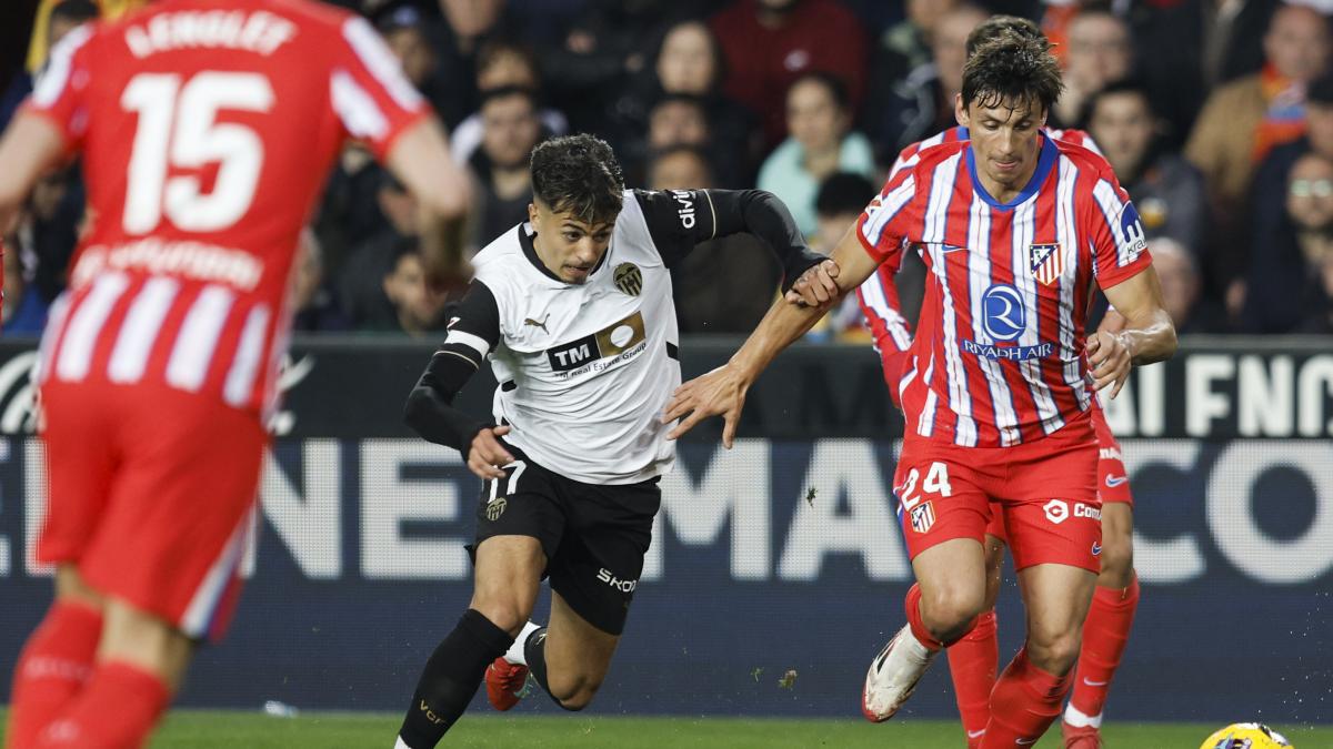 Los posibles onces del Valencia-Atlético