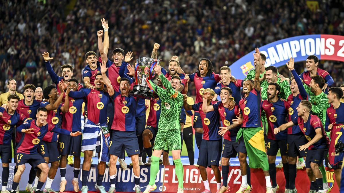 El campeón de Liga estrenará el trofeo