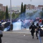 El Atlético alza la voz con la UEFA y la Policía por las cargas del Metropolitano, para evitar que se repitan