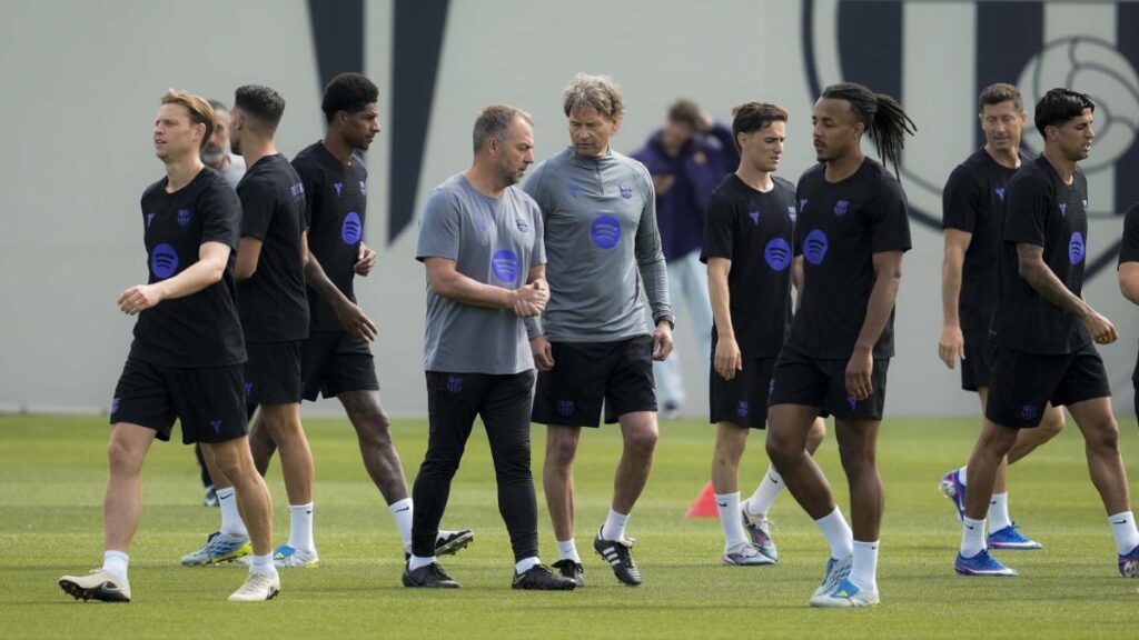 Declaración de intenciones de Flick en el último ensayo antes de Osasuna