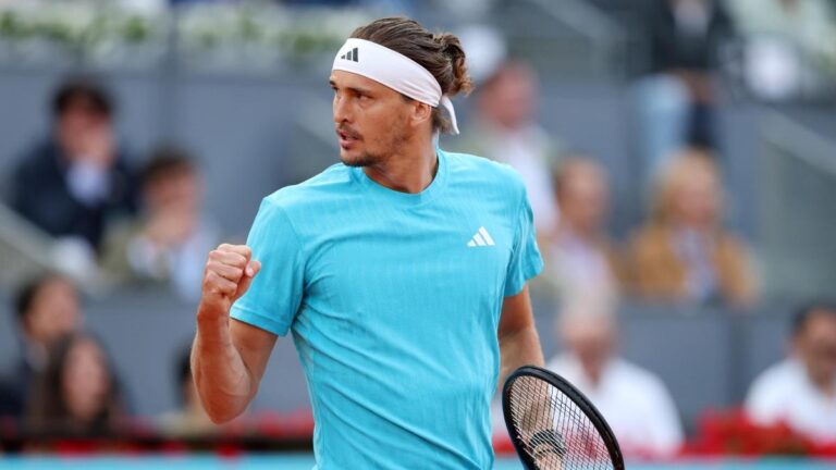 Zverev se reconcilia con Madrid y buscará una misión casi imposible ante Sinner