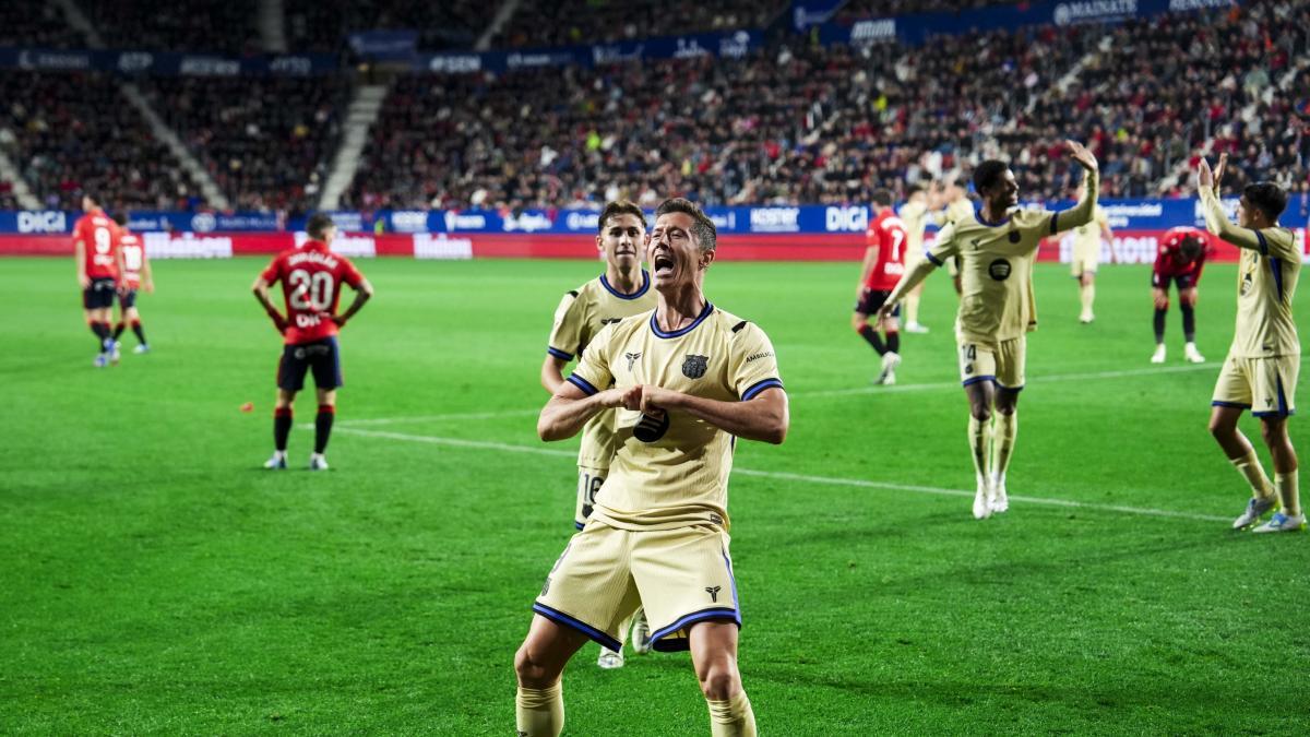 Los discutidos '9' Lewandowski y Ferran se hacen oír