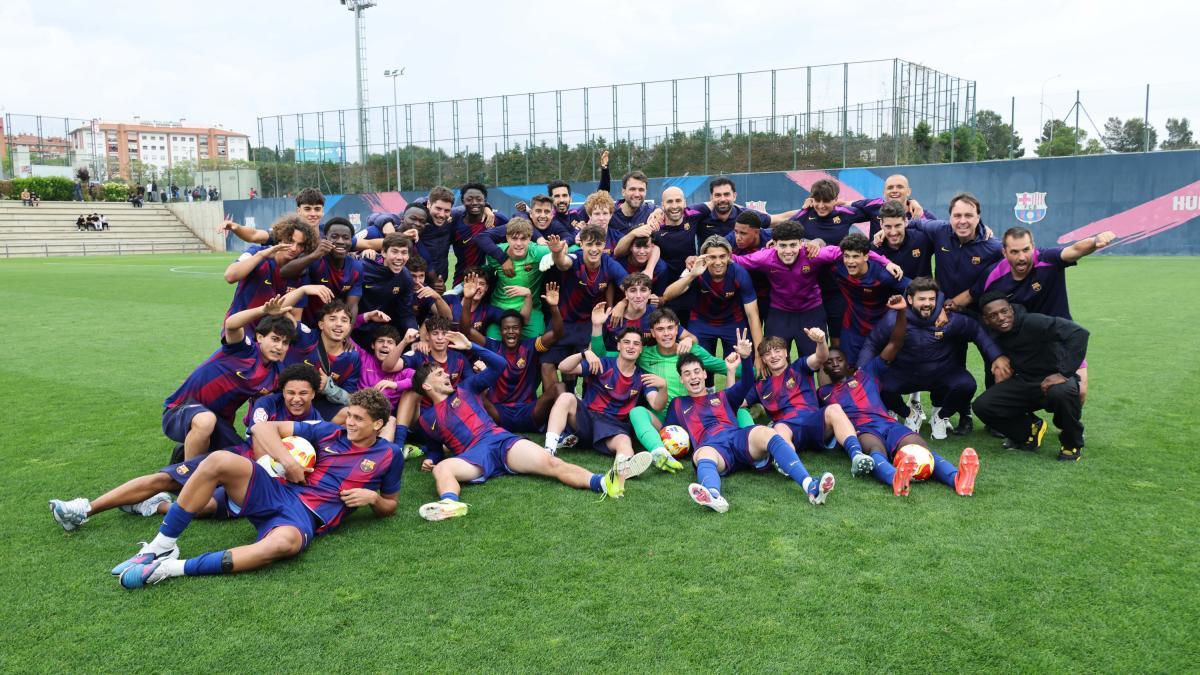 La Liga del Juvenil A, un título de mucho valor para La Masia