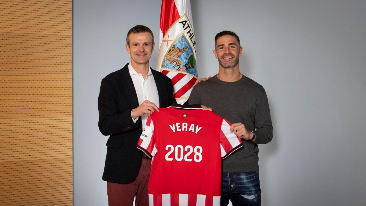Yeray renueva su contrato con el Athletic hasta 2028